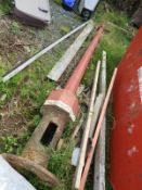 *Cast Iron Lamp Post with Four Sided Lantern