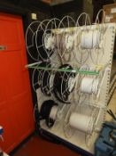 *Flexible Pipe Display Stand with Reels Containing Various Sizes of Reinforced Piping