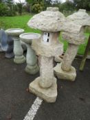 *Eastern Connection Hand Carved Granite Lantern