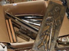 *Box of Assorted Prints, Moulded Plaques, etc.