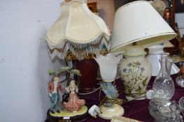 Four Decorative Table Lamps