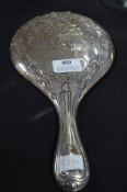 Hallmarked Sterling Silver Dressing Mirror with Sa