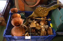 Ornamental Brassware including Clocks etc