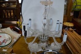 12 Stem Twisted Glass Chandelier