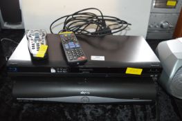 Panasonic Blu-ray Disc Player & Sky HD Box