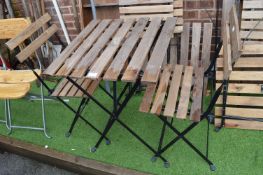 Folding Garden Picnic Table Set Comprising of Tabl