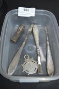 Hallmarked Sterling Silver Manicure Set, Fob & Nee