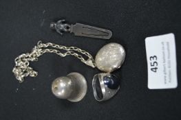 Sterling Silver Locket, Ring, Chain etc