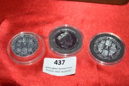 Three Commemorative Royal Crowns