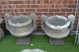 Pair of Garden Urn Planters
