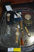 Wristwatches, Hip Flask, Scent Bottles etc