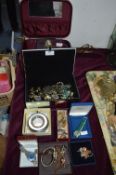 Costume Jewelry, Watches, Hip Flask, Cufflinks etc