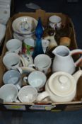 Pottery Items, Jugs, Mugs etc