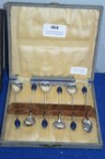 Cased Set of Six Hallmarked Sterling Silver Spoons