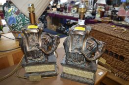 Pair of Elephant Lamp Bases - AF