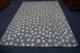 Large Grey & White Spotted Rug