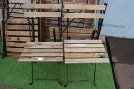 Folding Garden Picnic Table Set Comprising of Tabl