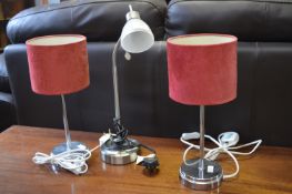 Three Table Lamps