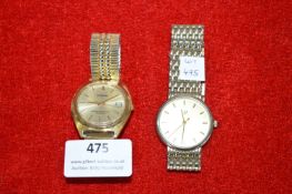 Two Gents Gilt Wristwatches by Magnum & R
