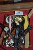 Tin Containing 20 Assorted Wristwatches