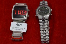 Two Digital Wristwatches