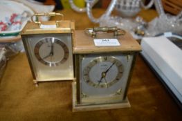 Two Carriage Clocks - 1 Metamec
