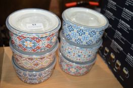 *Signature 6pc Lidded Bowl Set