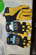 *Hydrahyde Leather Work Gloves 3pk Size: L
