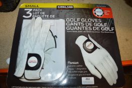 *Kirkland Golf Gloves 3pk Size: S