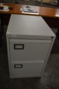 Metal Two Drawer Filling Cabinet