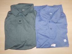 *32° Cool Grey Short Sleeve Polo Shirts 1x Blue, 1x Green