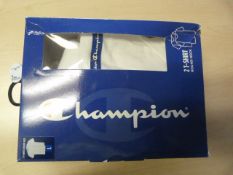 *Champion White Round Neck Tops Size: L 2pk