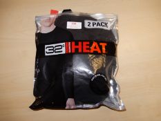 *32° Heat Size: M Black Short Sleeve Tops 2pk