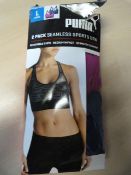 *Puma Seamless Sports Bra 2pk Size: L