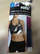 *Puma Seamless Sports Bra 2pk Size: L