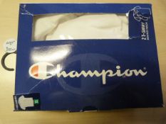 *Champion White Round Neck Tops Size: XL 2pk