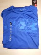*Under Armour Size: M Blue Short Sleeve Top