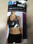 *Puma Seamless Sports Bra 2pk Size: L