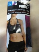 *Puma Seamless Sports Bra 2pk Size: L