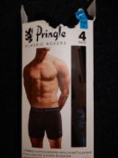 *Pringle Classic Boxers Size: L 4pk