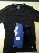 *Champion Black Round Neck Tops Size: XL 2pk