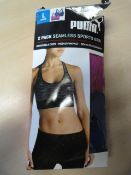*Puma Seamless Sports Bra 2pk Size: L
