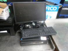 * HP desktop PC core I3 with monitor and keyboard