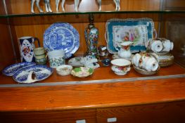 Royal Albert Part Tea Set plus Decorative China Plates, Lamp Base, etc.