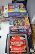 Box Games Including Monopoly Express Casio, Kerplunk, etc.