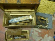 Two Boxes of Tools, Files, Saw Blades, etc.