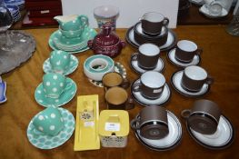 Retro Pottery Including Hornsea Contrast Part Dinner Set plus Poole, etc.
