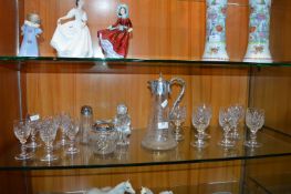 Glassware Including Decanter, Wine Glasses, etc.
