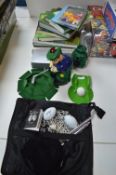 Golf Books, Toy Golfer and New Zealand Golf Cross Set