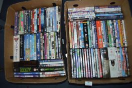 Two Boxes of DVDs ~100